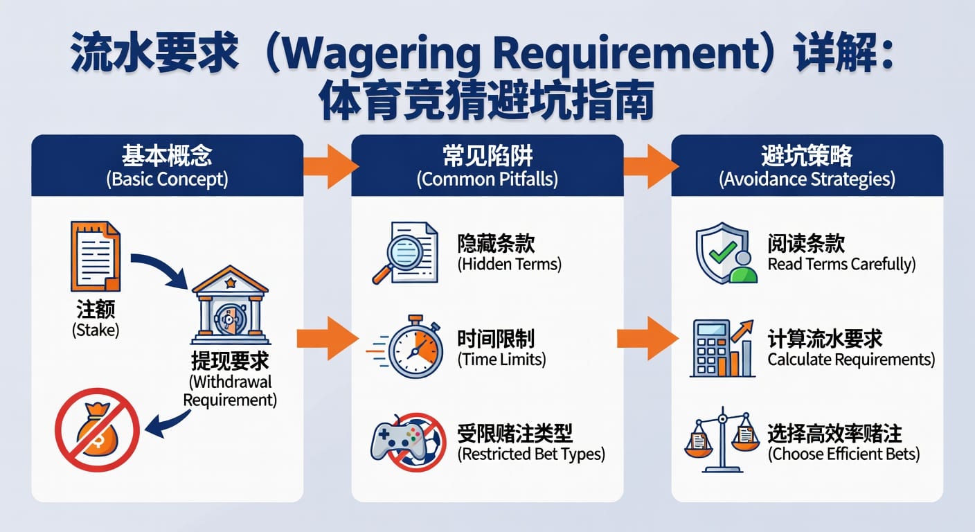 流水要求 wagering requirement 全解析：体育投注规则与避坑